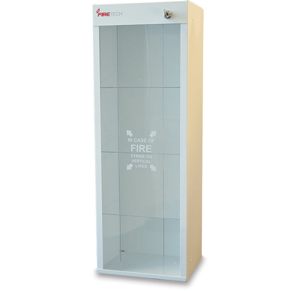 FireTech™ Metal Extinguisher Cabinet, 29 3/4"H x 10 1/2"W x 8 1/4"D, White, 1/Each