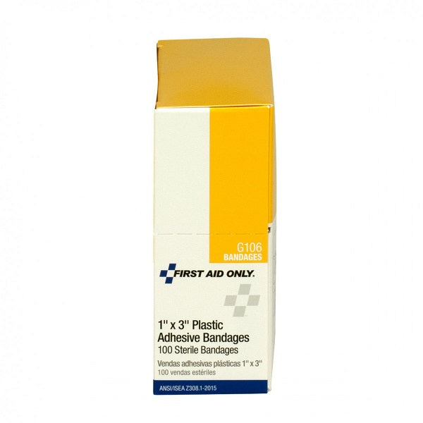 Plastic Bandage (Unitized Refill), 1" x 3", 100/Box