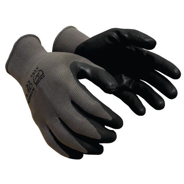 TruForce™ Nitrile Coated Gloves, X-Large, Gray/Black, 12/Pair