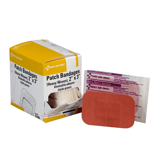 Heavy Woven Patch Bandage, 2" x 3", 25/Box