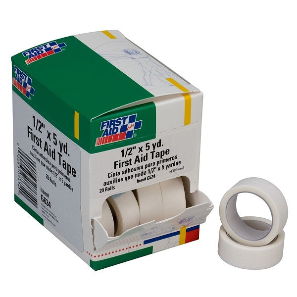 First Aid Tape (Unitized Refill), 1/2" x 5 yd, 20 Rolls/Box
