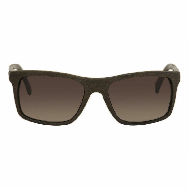 Guess GU6805-DKBRN-35 Dark Brown Rectangular Grey Gradient Lens Sunglasses