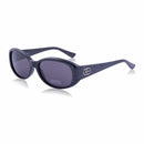 Guess GU7220-BLK-3 Black Oval Grey Lens Women's Plastic Sunglasses