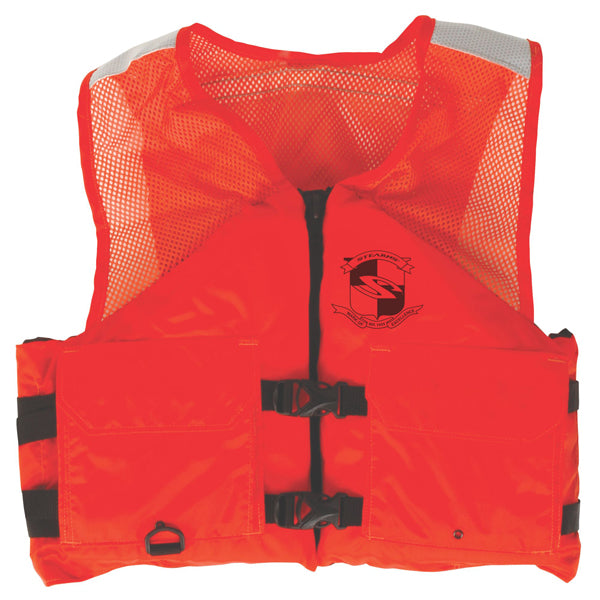Stearns® Work Zone Gear™ Class 2 Vest, 2X-Large, Orange, 1/Each
