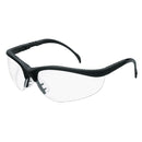 MCR Safety® Klondike® Eyewear, Black Frame, Clear, Anti-Fog Lens, 1/Each
