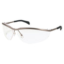 MCR Safety® Klondike Metal® Eyewear, Metal Frame, Clear Lens, 1/Each