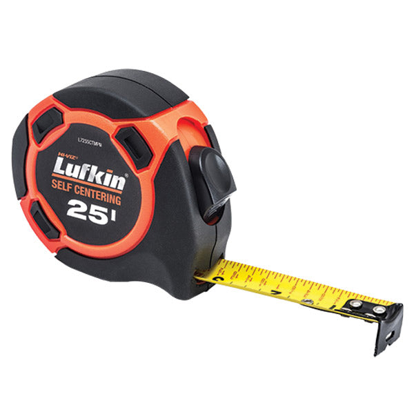 Lufkin® Self-Centering Tape Measure, Hi-Viz® Orange