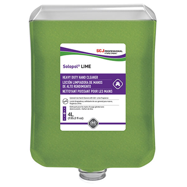 SC Johnson Professional® Solopol® Lime Medium/Heavy Duty Hand Wash, 4 L Refill, 4/Case