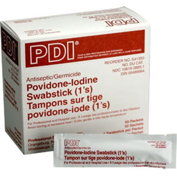 PVP Iodine Swabs (Unitized Refill), 50/Box