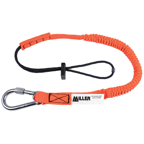 Honeywell Tool Lanyard w/ Carabiner, Bungee Style (Expands 32"–48"), 1/Each