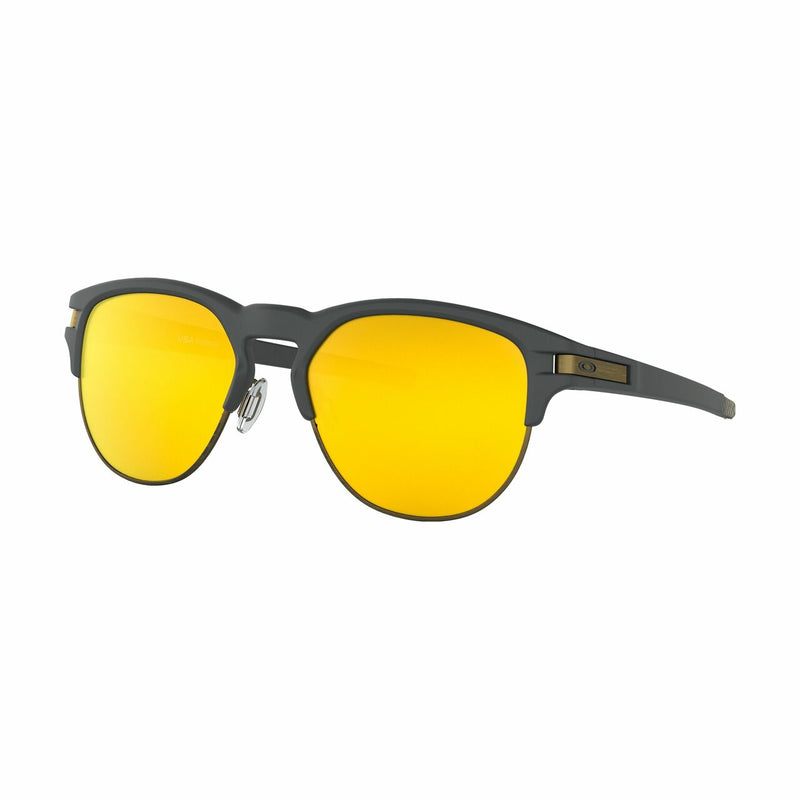 Oakley OO9394-1055 Latch Key L Metro Matte Carbon Round 24k Iridium Lens Men's Sunglasses