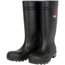 MCR Safety® 14" PVC Boots, Steel Toe, Size 10, Black, 1/Pair