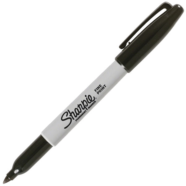 Sharpie® Permanent Marking Pen, Fine, Black, 1/Each