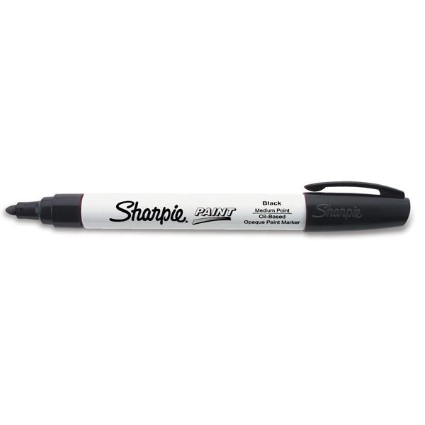 Sharpie® Paint Marking Pen, Medium, Black, 1/Each