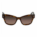 Prada PR29R 2AU3DO Havana Square Gradient Grey Lens Women's Sunglasses