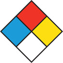 NFPA® 10" Hazard Identification Diamond Sign, 1/Each