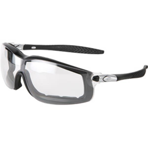 MCR Safety® Rattler™ Goggles, Black Frame, Clear Anti-Fog Lens, 1/Each