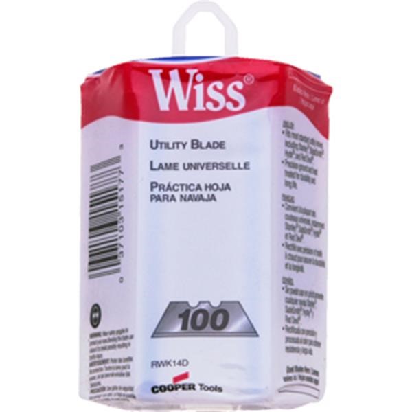 Wiss® Utility Knife Replacement Blades, 100/Dispenser
