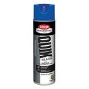 Krylon® Quik-Mark™ Inverted Marking Paint, Solvent Based, 20 oz Aerosol, APWA Blue, 12/Case