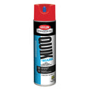 Krylon® Quik-Mark™ Inverted Marking Paint, Water Based, 20 oz Aerosol, APWA Brilliant Red, 12/Case