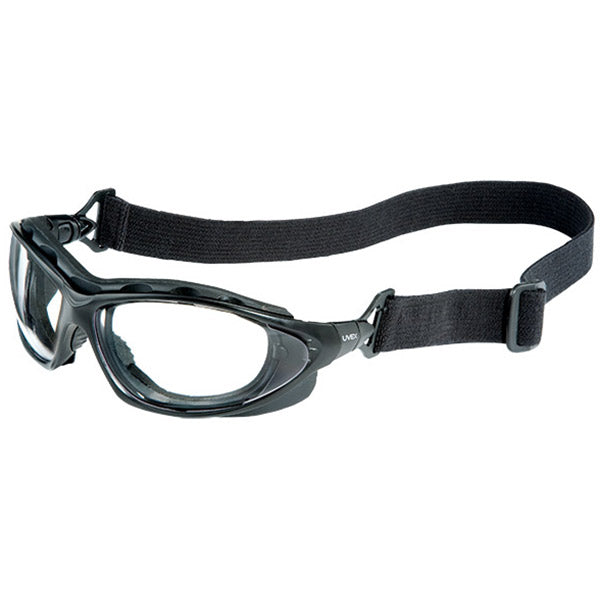 Honeywell Uvex® Seismic Eyewear, Black Frame, Clear HydroShield® Anti-Fog Lens, 1/Each