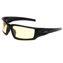 Honeywell Uvex® Hypershock™ Eyewear, Matte Black Frame w/ Amber Hydroshield® Lens, 1/Each