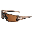 Honeywell Uvex® Hypershock™ Eyewear, Smoke Brown Frame w/ Espresso Hydroshield® Lens, 1/Each