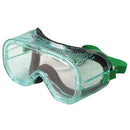 SureWerx™ Sellstrom® 813 Chemical Splash Safety Goggles, Non-Vented, Green Body, Clear Lens, 1/Each