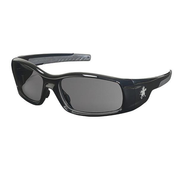 MCR Safety® Swagger® Eyewear, Black Frame, Gray Lens, 1/Each