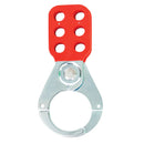 TruForce™ Safety Lockout Hasp, Vinyl-Coated Steel w/ 1 1/2" Jaws, 1/Each