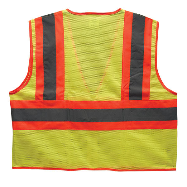 TruForce™ Class 2 Two-Tone Mesh Safety Vest, 3X-Large, Lime, 1/Each