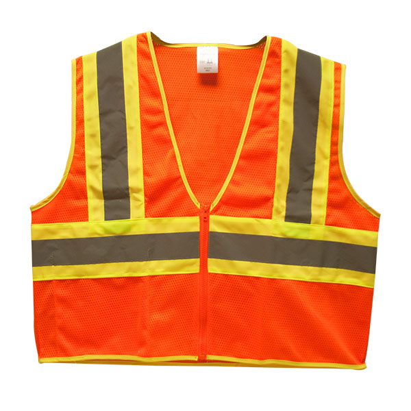 TruForce™ Class 2 Two-Tone Mesh Safety Vest, 2X-Large, Orange, 1/Each