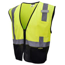 Radians® 2-Tone Economy Class 2 Mesh Safety Vest, 2X-Large, Hi-Vis Lime/Black, 1/Each