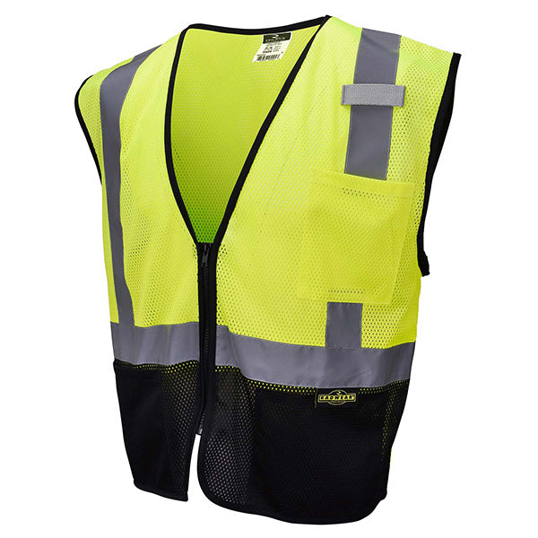 Radians® 2-Tone Economy Class 2 Mesh Safety Vest, 4X-Large, Hi-Vis Lime/Black, 1/Each