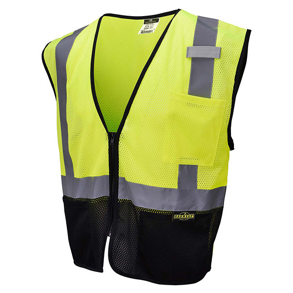 Radians® 2-Tone Economy Class 2 Mesh Safety Vest, Medium, Hi-Vis Lime/Black, 1/Each