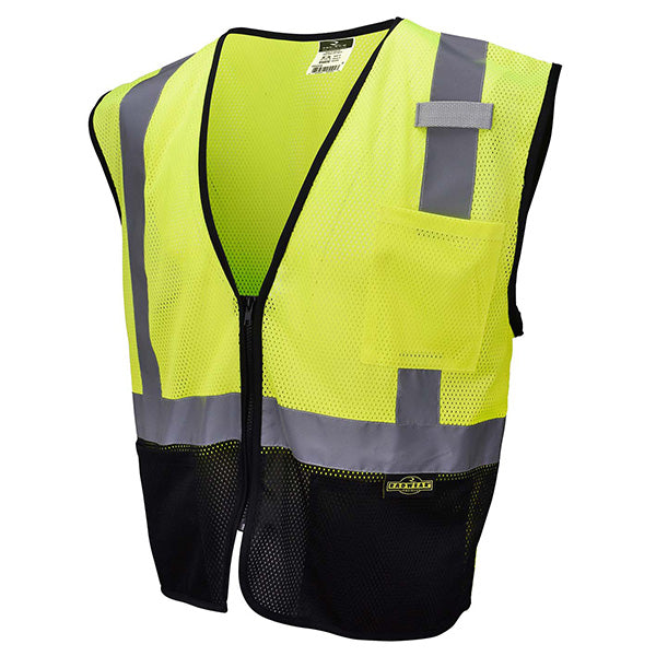 Radians® 2-Tone Economy Class 2 Mesh Safety Vest, X-Large, Hi-Vis Lime/Black, 1/Each