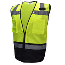 Radians® Type R Class 2 Heavy-Duty Surveyor Safety Vest, 3X-Large, Hi-Vis Lime/Black, 1/Each