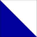 Presco Patterned Roll Flagging, Standard, 1 3/16" x 300', White/Blue, 12/Case