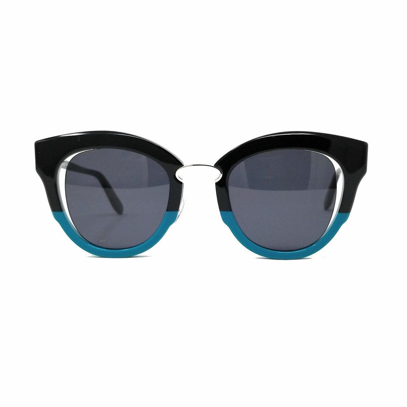 Salvatore Ferragamo SF830S-968 Black Jade Vine Cat-Eye Grey Lens Women's Sunglasses