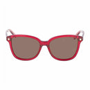 Salvatore Ferragamo SF815S-525 Cyclamen Square Brown Lens Women's Plastic Sunglasses