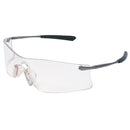 MCR Safety® Rubicon® Eyewear, Platinum Temple, Clear Anti-Fog Lens, 1/Each