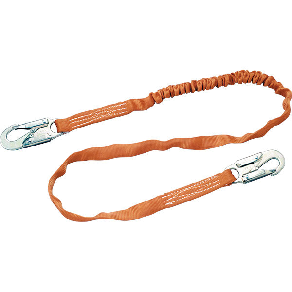 Honeywell Miller® Titan™ Shock-Absorbing Lanyard, Single Leg w/ Locking Snap Hook, 6', Orange, 1/Each