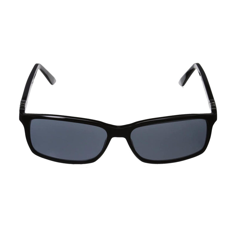 TAG Heuer 9381-104 Legend Shiny Black Square Grey Lens Men's Sunglasses