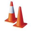 TruForce™ Traffic Cone w/ 6" Reflective Collar, 18", 2 lb, Dayglow Orange, 1/Each