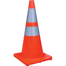 TruForce™ Traffic Cone w/ 4" & 6" Reflective Collars, 28", 4.5 lb, Dayglow Orange, 1/Each