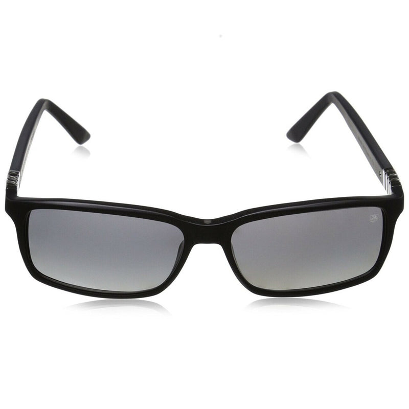 TAG Heuer Legend 9381 101 Rectangular Lens Acetate Frame Sunglasses - Matte Black / Gradient Grey