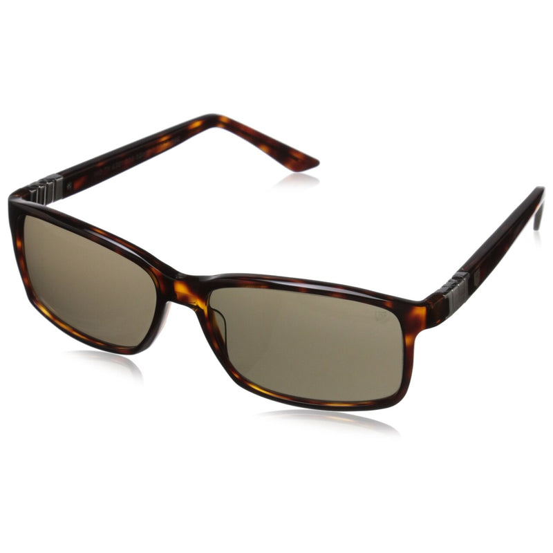 TAG Heuer Legend 9381 203 Rectangular 58mm Lens Acetate Frame Sunglasses - Tortoise Brown / Brown