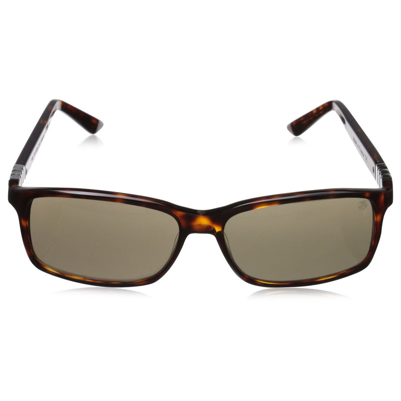 TAG Heuer Legend 9381 203 Rectangular 58mm Lens Acetate Frame Sunglasses - Tortoise Brown / Brown
