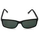 TAG Heuer Legend 9381 301 Rectangular 58mm Lens Acetate Frame Sunglasses - Black / Green