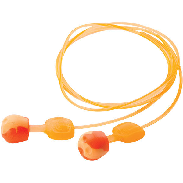 Honeywell Howard Leight TrustFit™ Pod Push-In Foam Earplugs, Corded, Orange, 100/Pair